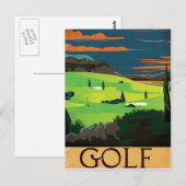 Golf Postkarte (Vorne/Hinten)