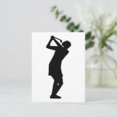 Golf Postkarte (Stehend Vorderseite)