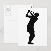 Golf Postkarte (Vorne/Hinten)