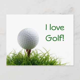 Golf Postkarte
