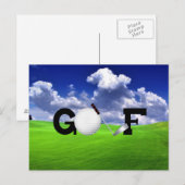 Golf Postkarte (Vorne/Hinten)