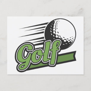 Golf Postkarte