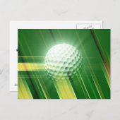 Golf Postkarte (Vorne/Hinten)