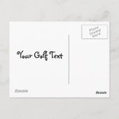 Golf Postkarte (Rückseite)