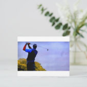 Golf Postkarte (Stehend Vorderseite)
