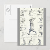 Golf Postkarte (Vorne/Hinten)