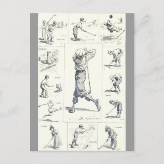 Golf Postkarte (Vorderseite)