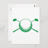 Golf Postkarte (Vorne/Hinten)