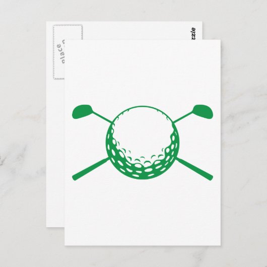 Golf Postkarte (Vorne/Hinten)
