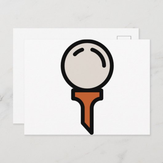 Golf Postkarte (Vorne/Hinten)