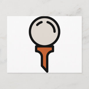 Golf Postkarte