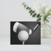 Golf Postkarte (Stehend Vorderseite)