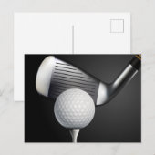 Golf Postkarte (Vorne/Hinten)