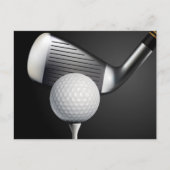 Golf Postkarte (Vorderseite)