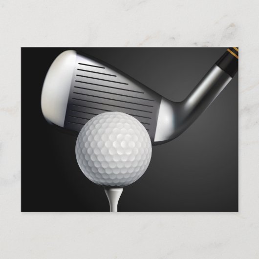 Golf Postkarte (Vorderseite)