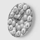 Golf-Praxis-Ball-Eimer Große Wanduhr (Winkel)