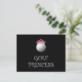 Golf Princess Postkarte (Stehend Vorderseite)