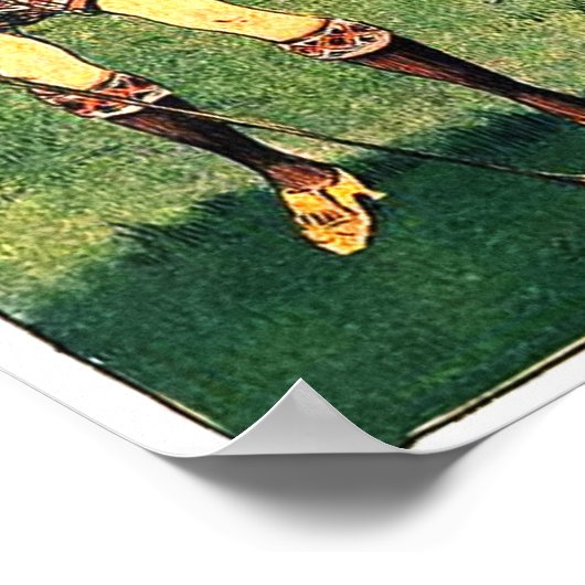 Golf Print der 1900er Jahre Poster (Ecke)