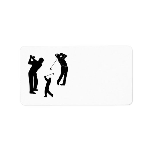 Golf Pro Adressaufkleber (Vorne)