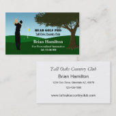 Golf Pro Instructor Visitenkarte (Vorne/Hinten)
