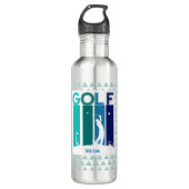 Golf Pro Maßgeschneiderte Wasserflasche Edelstahlflasche (Vorderseite)