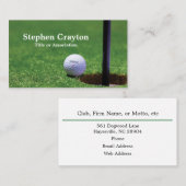 Golf Pro oder Golf-Enthusiasten Visitenkarte (Vorne/Hinten)