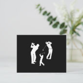 Golf Pro Postkarte (Stehend Vorderseite)