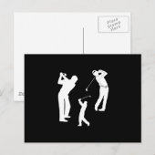 Golf Pro Postkarte (Vorne/Hinten)