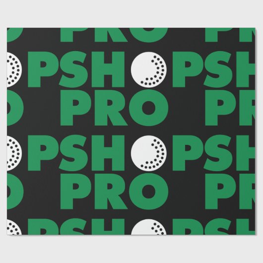 Golf Pro Shop Zeichenpapier Geschenkpapier (Flach)