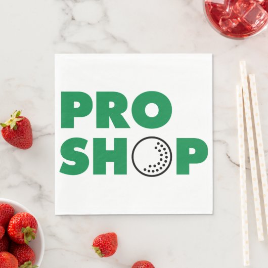 Golf Pro Shop Zeichenpapier Napkins Serviette (Beispiel)