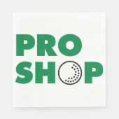 Golf Pro Shop Zeichenpapier Napkins Serviette (Vorderseite)