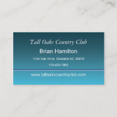 Golf Pro Visitenkarte (Rückseite)