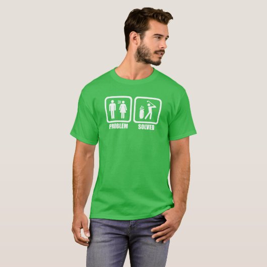 Golf-Problem gelöst T-Shirt (Vorne ganz)