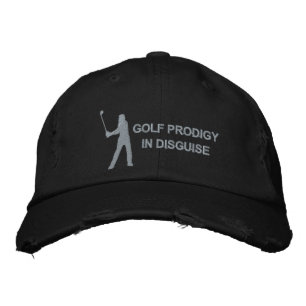 Golf Prodigo in versteckter Schönheit Funny Golf D Bestickte Baseballkappe