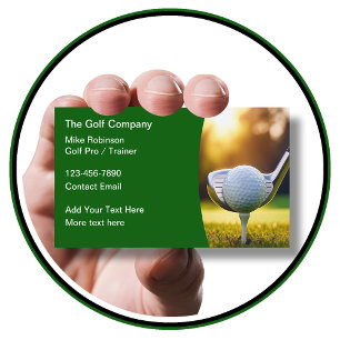 Golf-Profi-Trainer- und Ausbilder-Geschäftskarten Visitenkarte