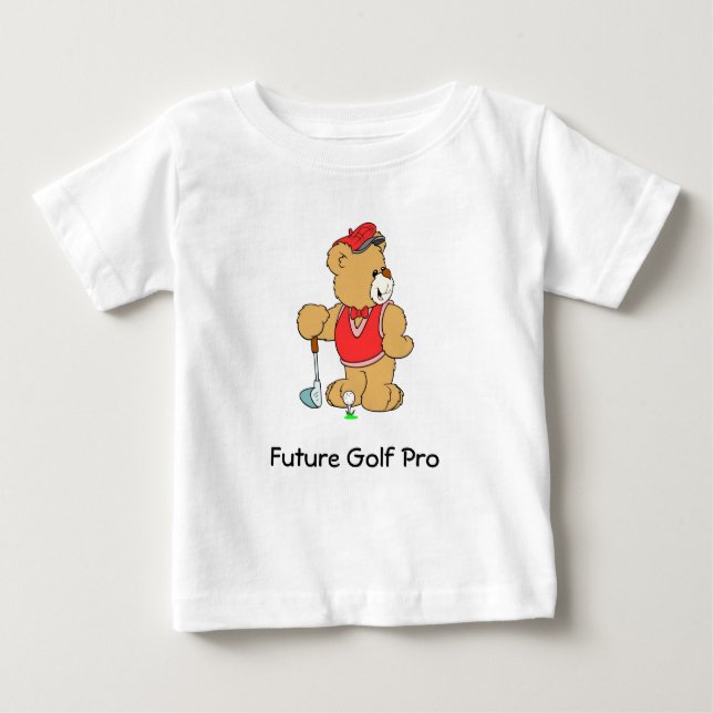 Golf-ProTeddybär Baby T-shirt (Vorderseite)