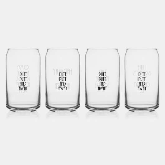 Golf Pub Glass Can Set Dosenglas (Hinten)