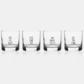 Golf Puck Rocks Set Whiskyglas (Vorderseite)
