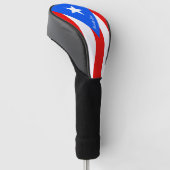 Golf Puerto Rico & Puerto Rican Flag / Golf Clubs Golf Headcover (angewinkelt)