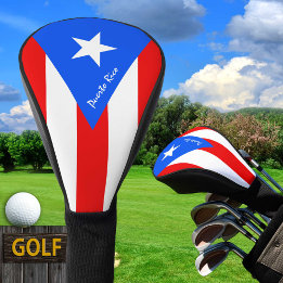 Golf Puerto Rico und Puerto Rico Flag / Golfklubs Headcover