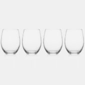 Golf Pun Glass Set Weinglas Ohne Stiel (Links)