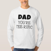 Golf Pun T-Shirt Rific Vater Long Sleeve White (Vorderseite)