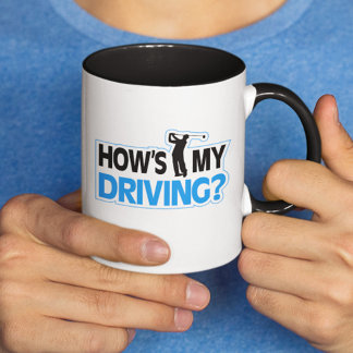 Golf Pun Tasse - Wie fahre ich?