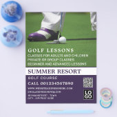 Golf Putt, GoIf Lesson Werbung Flyer (Einzeln)
