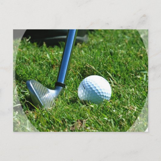 Golf Putt Postkarte (Vorderseite)