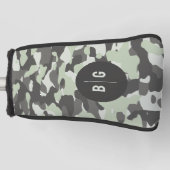 Golf Putter Abdeckung der grünen Camouflage mit in Golf Headcover (Vorderseite)