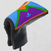 Golf Putter Abdeckung mit Fahne von Manitou Spring Headcover (3/4 Vorderseite)