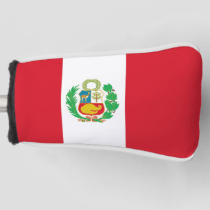 Golf Putter Abdeckung mit Flag Peru Headcover