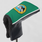 Golf Putter Abdeckung mit Flag Washington Staat Golf Headcover (3/4 Vorderseite)