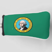 Golf Putter Abdeckung mit Flag Washington Staat Headcover (Vorderseite)